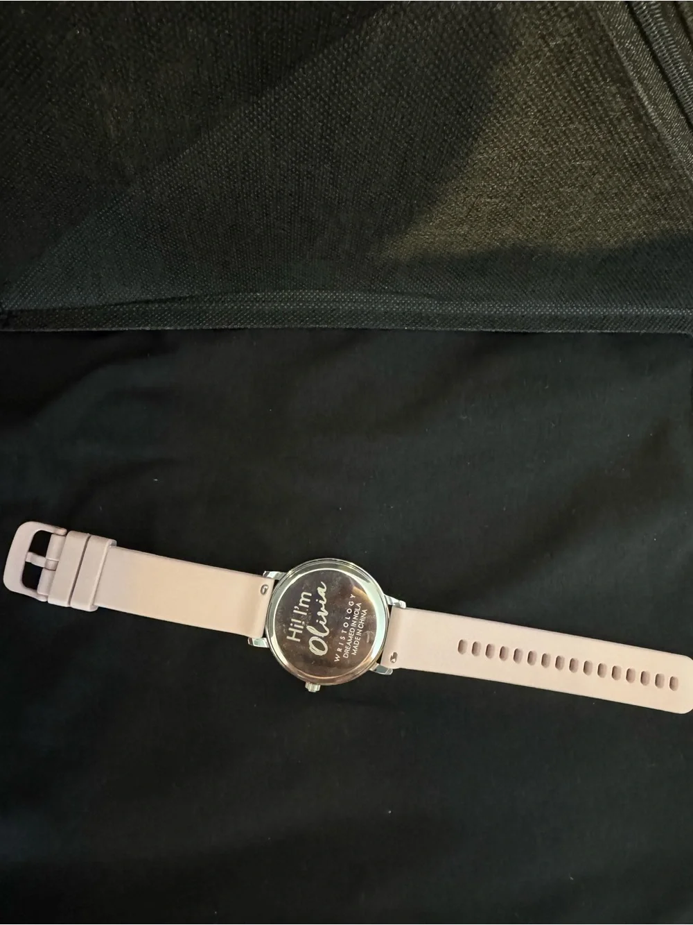 Classic Minimal Analog Watch with Pink Silicone Strap